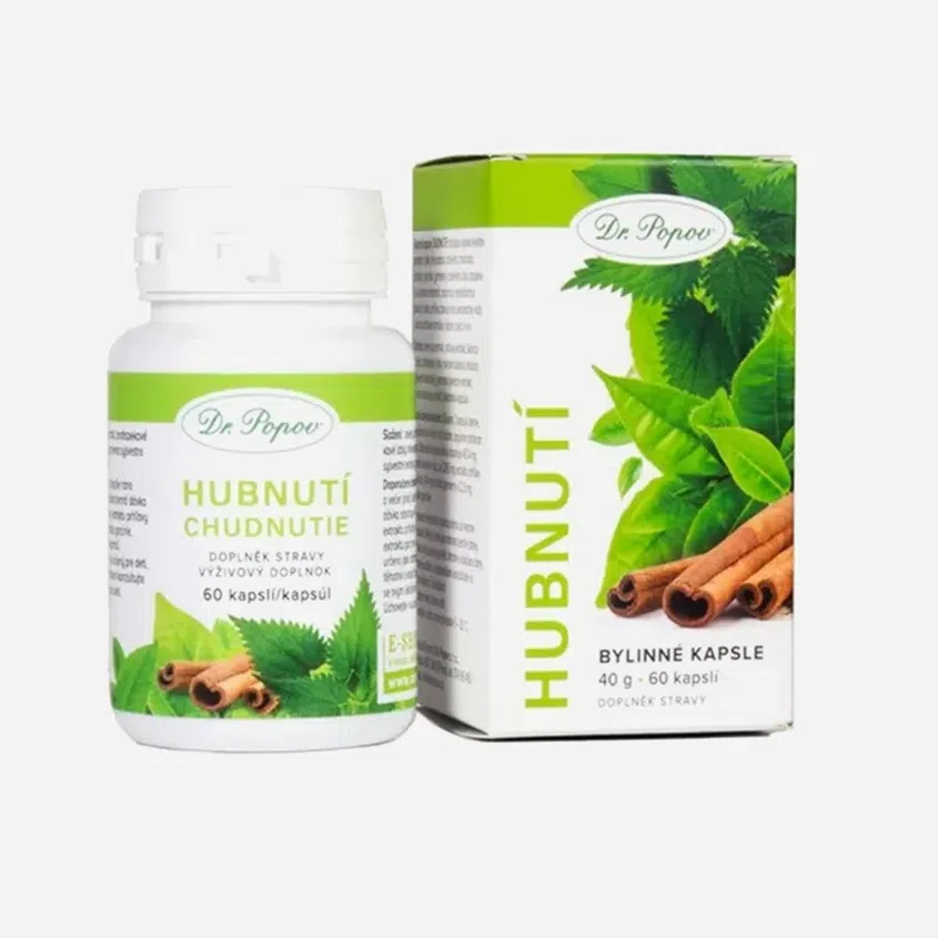 Dr.Popov Bylinné kapsule Chudnutie 60 tabliet
