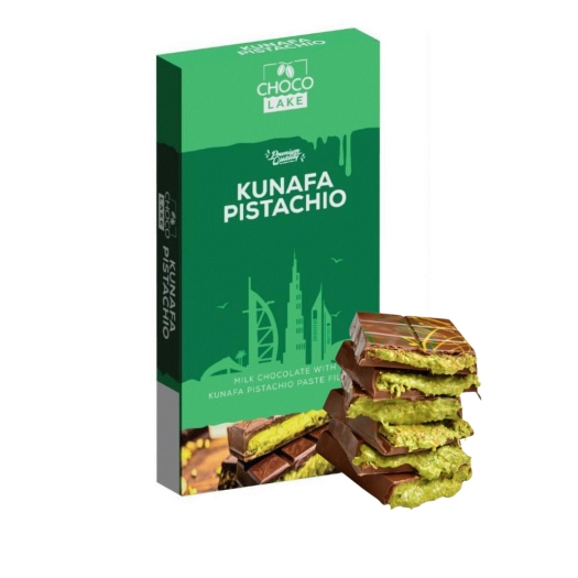Dubajská čokoláda Kunafa Pistachio originálna receptúra ​​z Jordánska