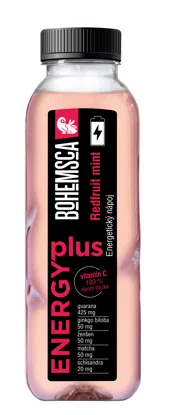 Energy plus energetický nápoj Redfruit mint