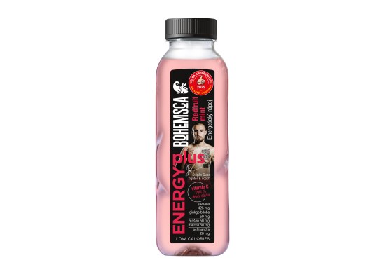 Energy plus energetický nápoj Redfruit mint