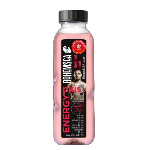 Energy plus energetický nápoj Redfruit mint