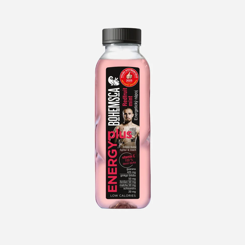 Energy plus energetický nápoj Redfruit mint
