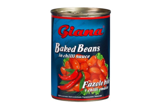 Fazuľe biele v čili omáčke