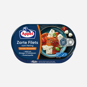 Filety sleďové s  mozzarelou