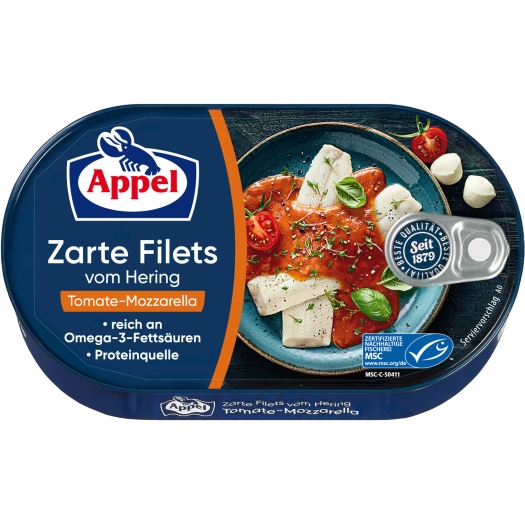 Filety sleďové s  mozzarelou