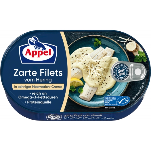 Filety sleďové smotana + chren
