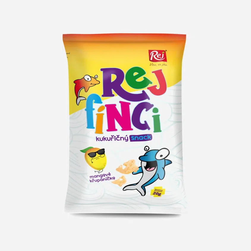 finci kukuričný snack - mango