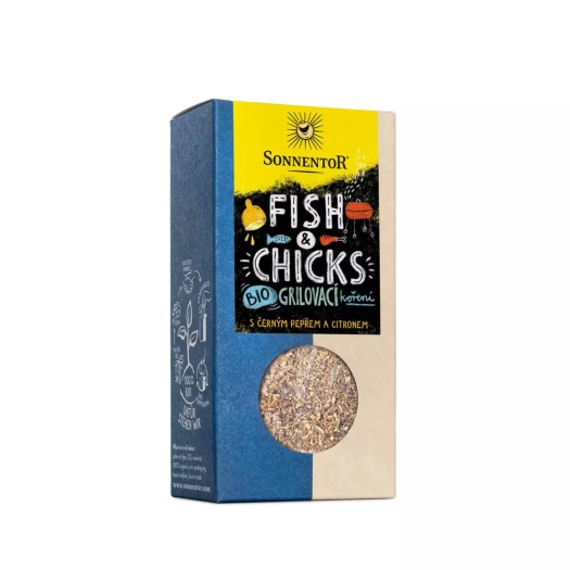 Fish a Chicks bio grilovacie korenie na ryby a kurča