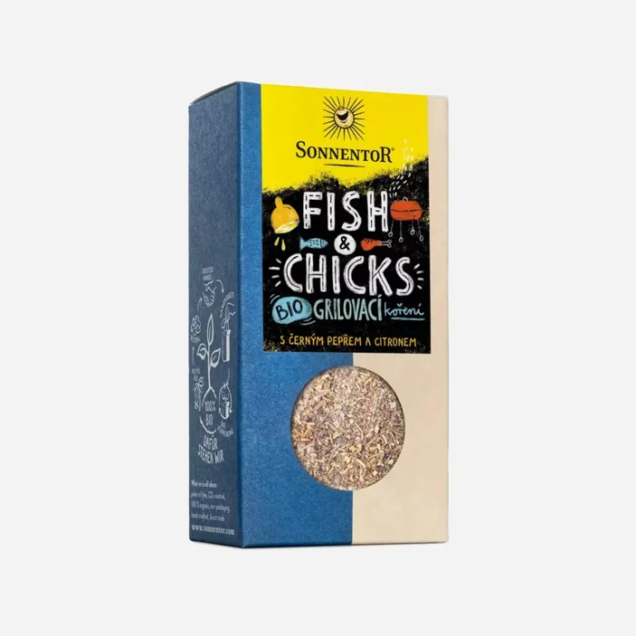 Fish a Chicks bio grilovacie korenie na ryby a kurča