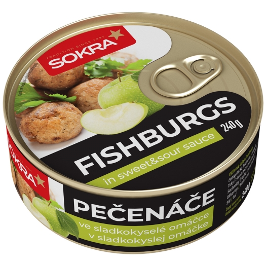FISHBURGS pečenáče v sladkokyslej omáčke