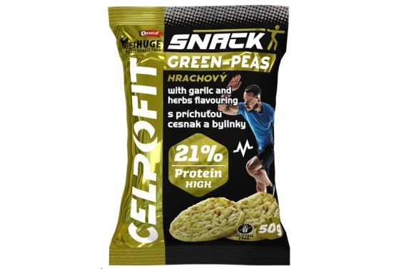 Fit snack hrachový s cesnakovou a bylinkovou príchuťou
