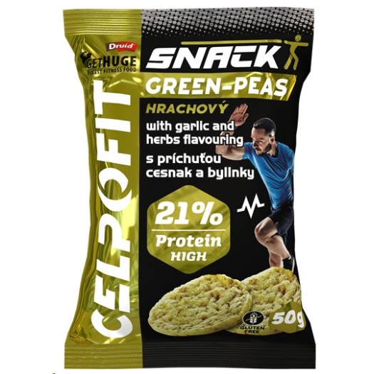 Fit snack hrachový s cesnakovou a bylinkovou príchuťou