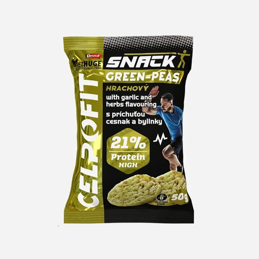 Fit snack hrachový s cesnakovou a bylinkovou príchuťou