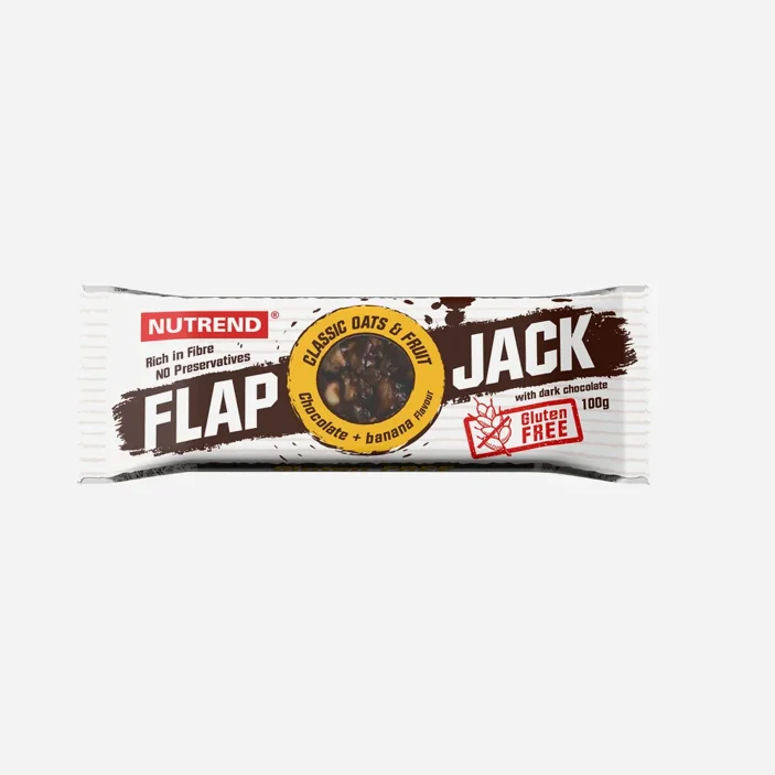 Flapjack Glutén Free  - čokoláda + banán s horkou čokoládou