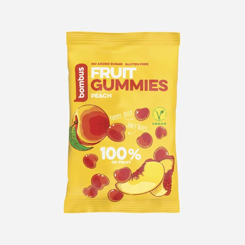 Fruit energy gummies broskyňa