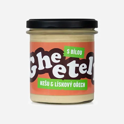 Gheetella® kešu a lieskový orech s bielou čokoládou