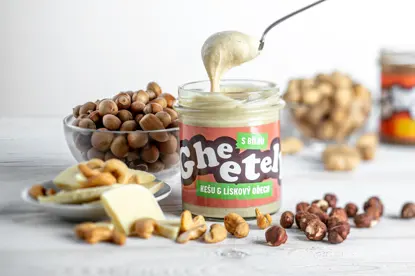 Gheetella® kešu a lieskový orech s bielou čokoládou