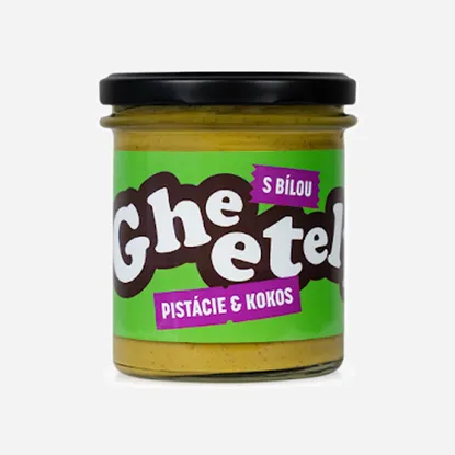 Gheetella® pistácie a kokos s bielou čokoládou
