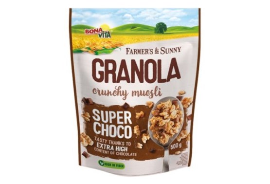 Granola chrumkavé müsli super čokoláda