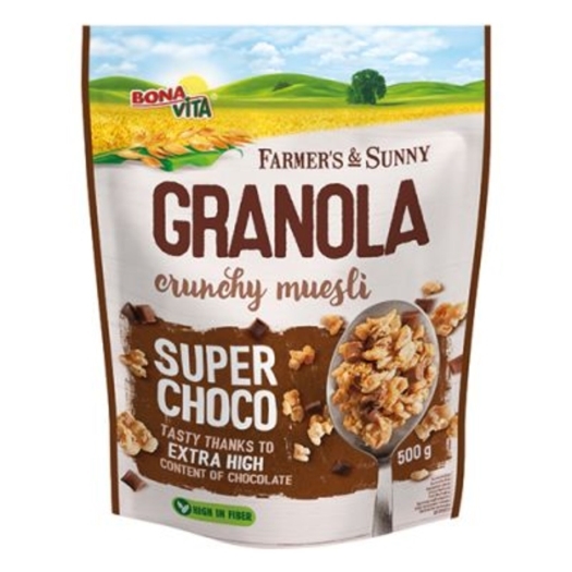 Granola chrumkavé müsli super čokoláda