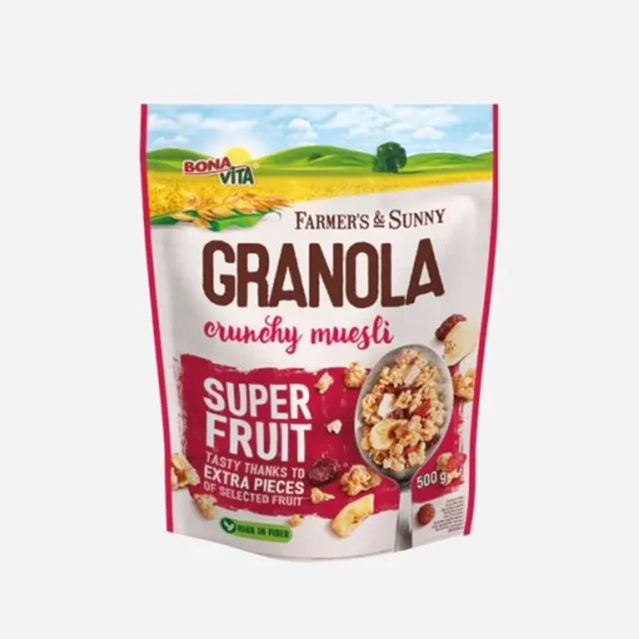 Granola chrumkavé müsli super fruit