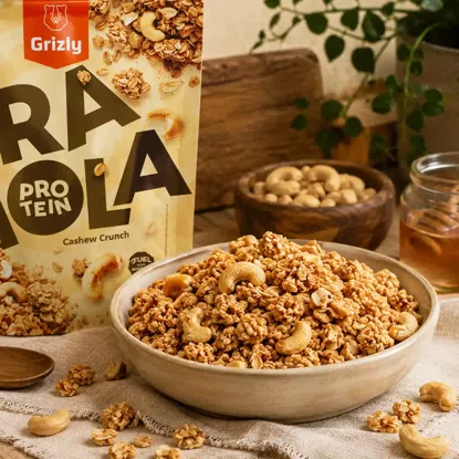 Granola s proteínom a kešu