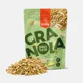 Granola s proteínom pistácie a biela datľová čoko