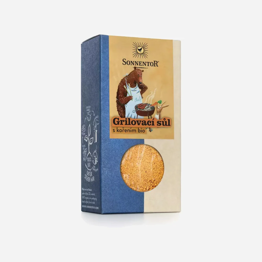 Grilovacia soľ s korením mletá bio