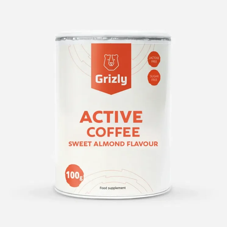 GRIZLY Active Coffee - Sweet Almond flavor 100 g