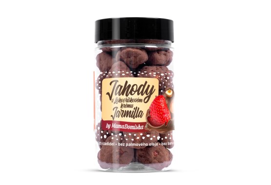 GRIZLY Jahody v mliečnej čokoláde s krémom Jarmilla by @mamadomisha
