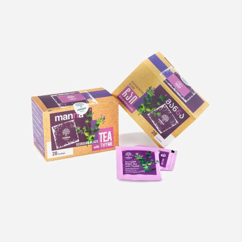 Gruzínsky čaj Čierny s materinou dúškou sypaný