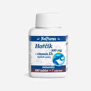 Horčík 300 mg + vit D3 107 tablet
