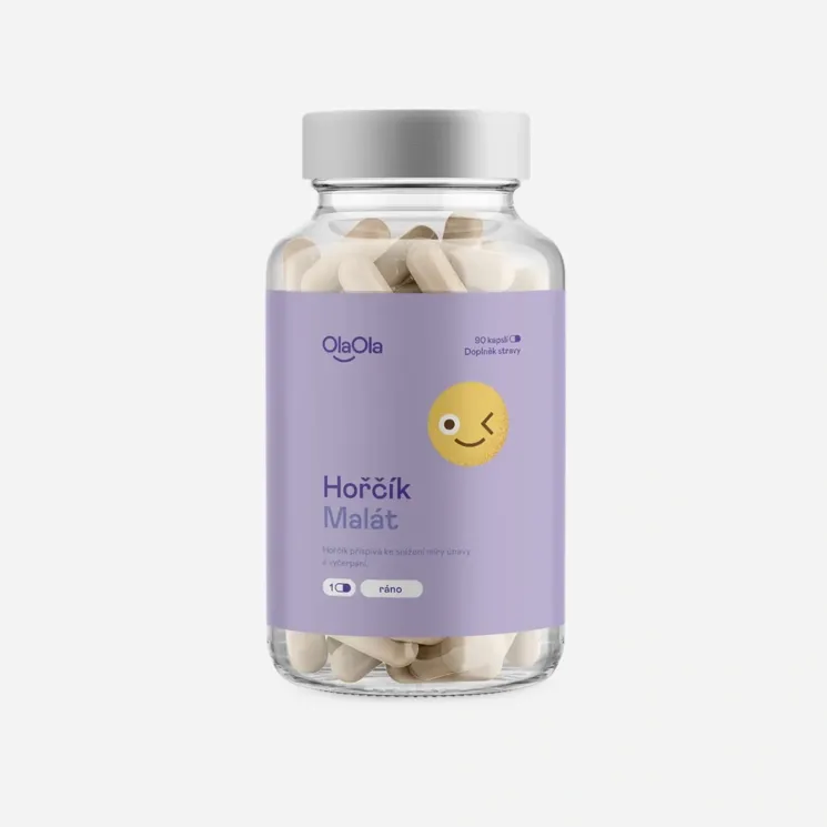 Horčík malát podporujúci energiu