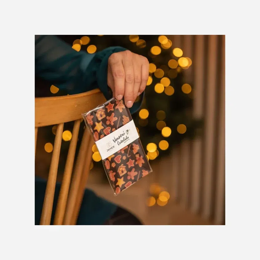 Hořká čokoláda s vánočním potiskem 85 g