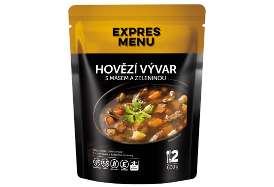 Hovädzí vývar so zeleninou