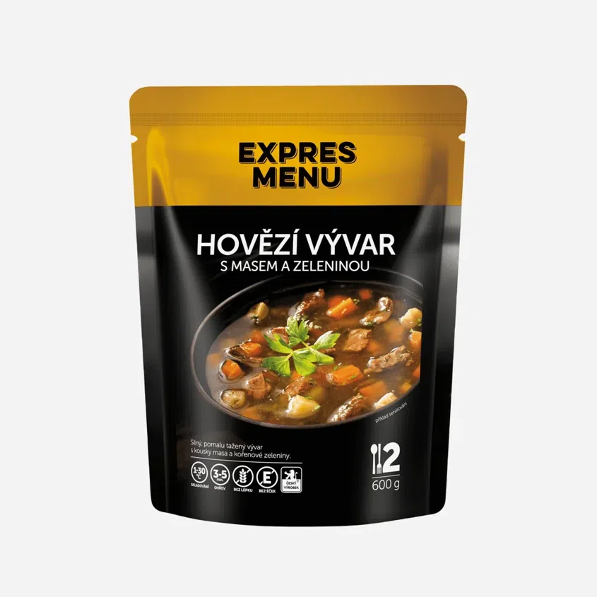 Hovädzí vývar so zeleninou