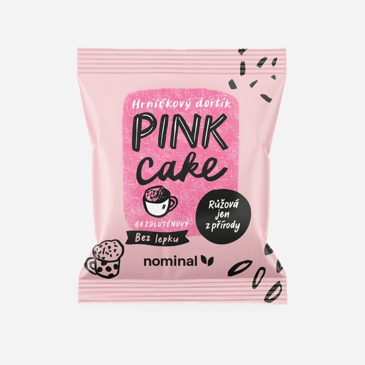 Hrnčekový koláčik Pink cake