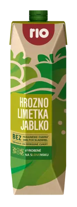 Hrozno, jablko a limetka