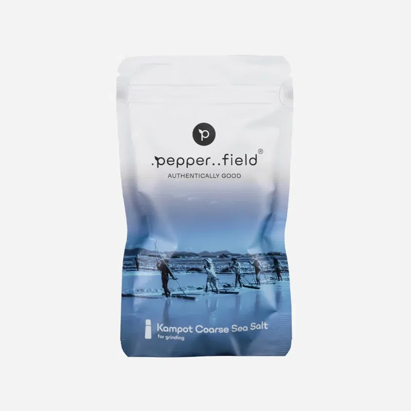 Hrubozrnná morská soľ z Kampotu - vhodná do mlynčeka