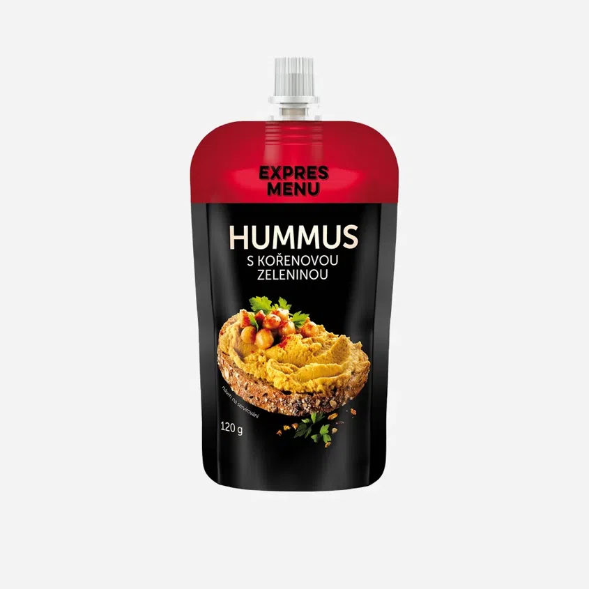 Hummus s koreňovou zeleninou