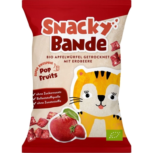Jablčné kocky jahoda BIO