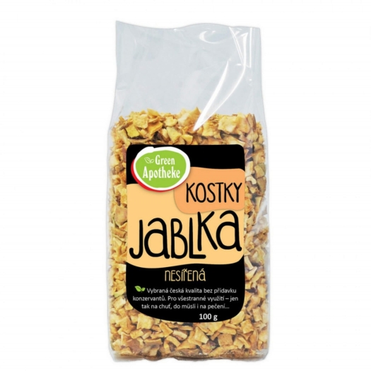 Jablká kocky nesírené
