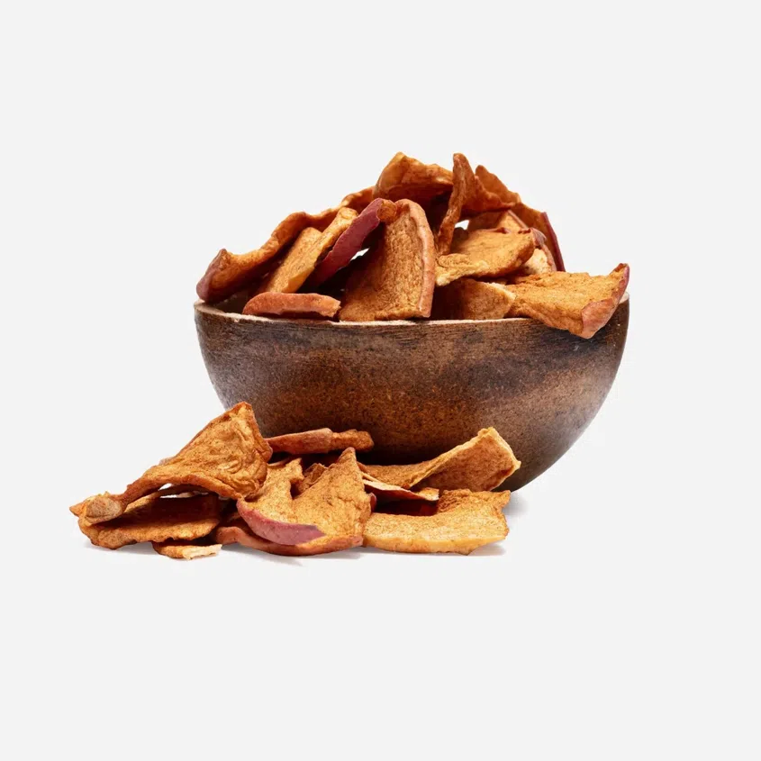 Jablká sušené plátky so škoricou