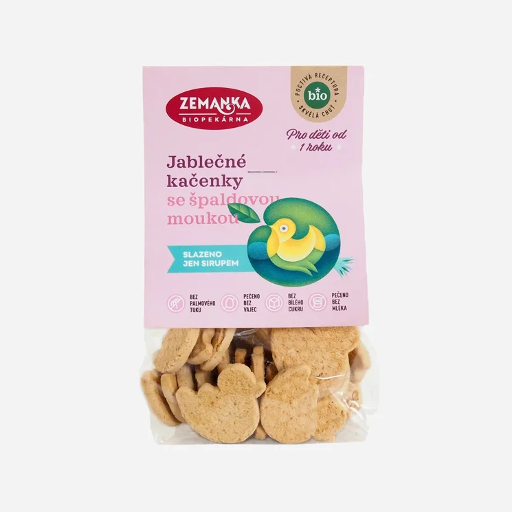 Jablkové kačičky so špaldovou múkou BIO