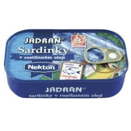 Jadran sardinky v rastlinnom oleji
