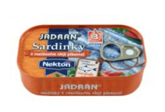 Jadran sardinky v rastlinnom oleji pikantnej