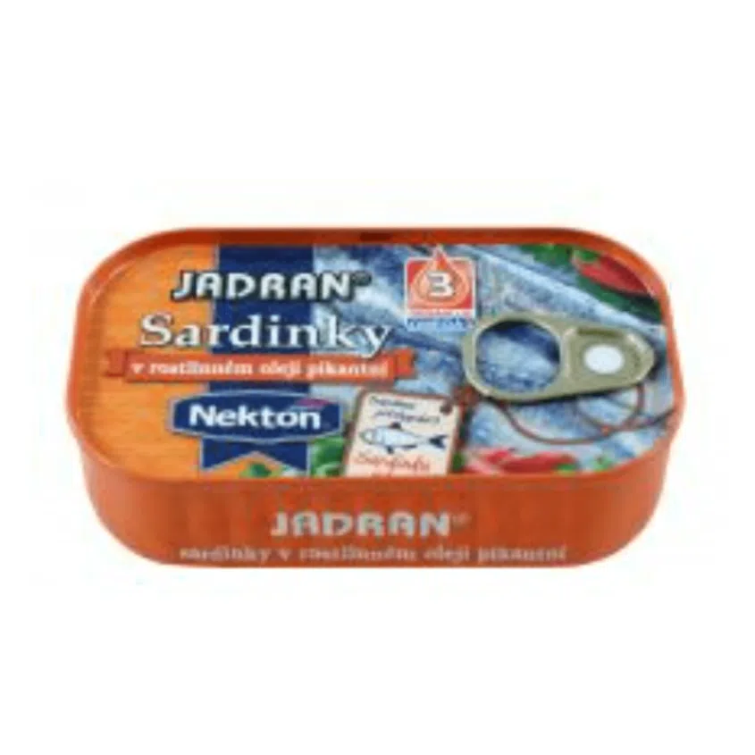 Jadran sardinky v rastlinnom oleji pikantnej