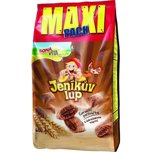 Janíkov lup cereálne vankúšiky s čokoládovou náplňou
