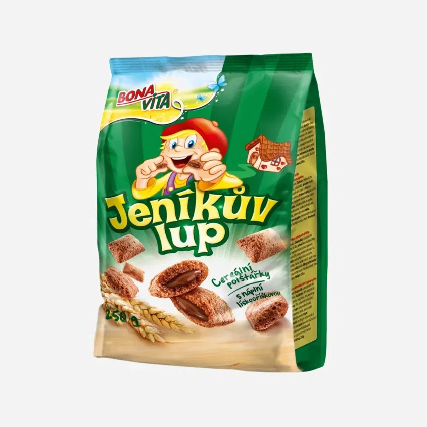 Janíkov lup lieskovoorieškový cereálne vankúšiky s náplňou