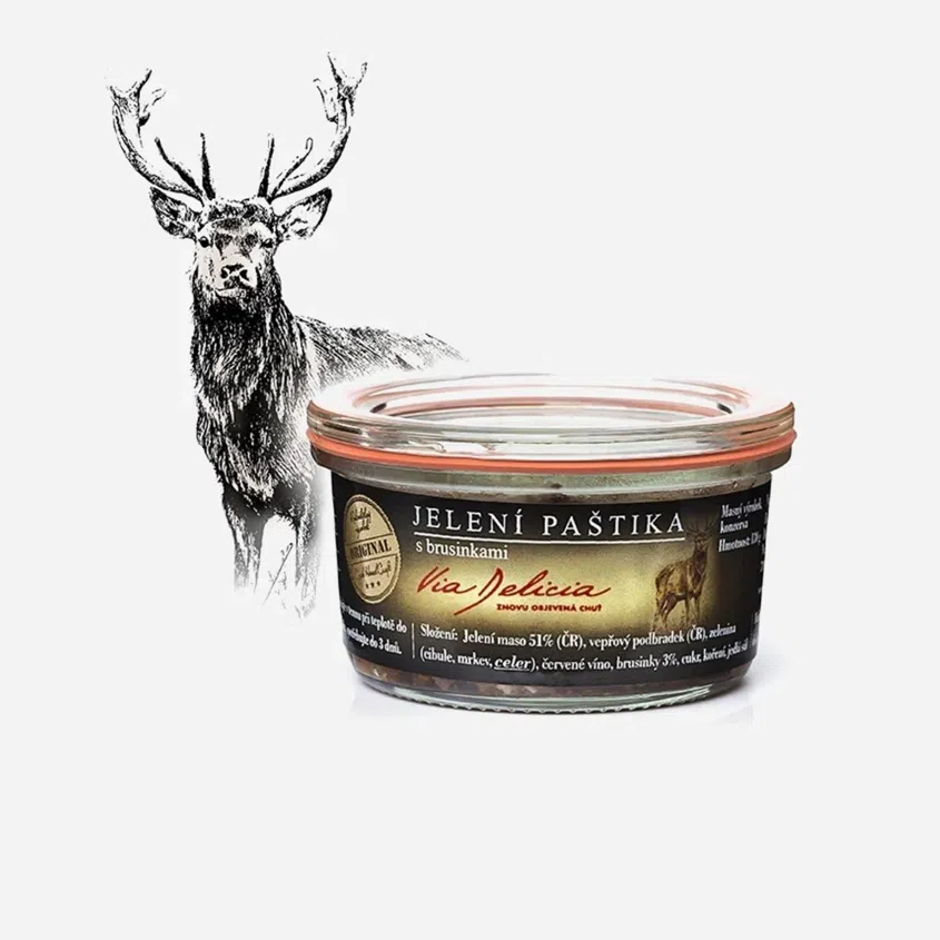 Jelenia paštéta s brusnicami